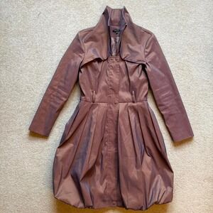 Samuel Dong Bubble Dress‎ Zip Up Coat Small